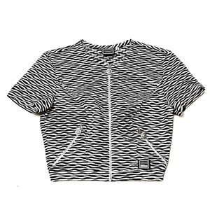 Versace Jeans Couture Black and White Patterned Top